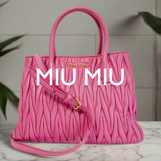 Miu Miu Archive Vintage Shoulder Bag Handbag Leather Black