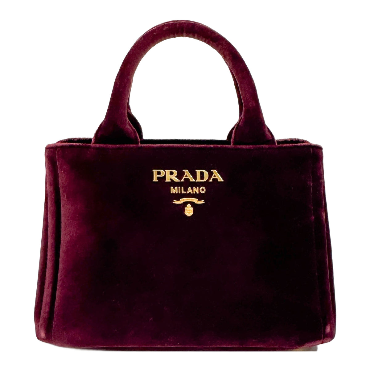 Mini Canapa Gold Chain Bordeaux Red Velvet Two Way Bag