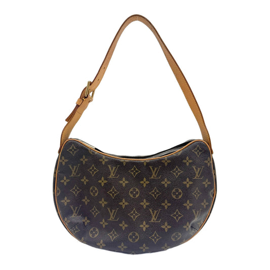 Croissant MM Brown Monogram Canvas Shoulder Bag