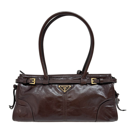 Bonnie Brown Leather Two Way Bag