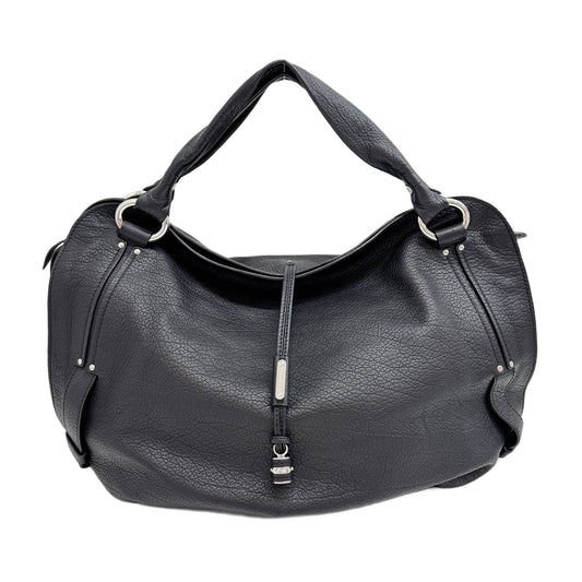 XL Bittersweet Black Leather Tote Bag