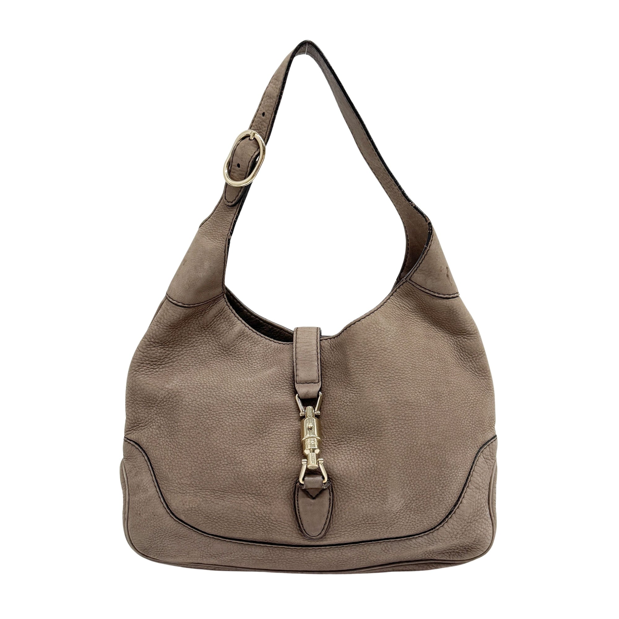 Jackie 1961 Brown Leather Shoulder Bag