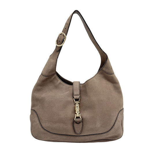 Jackie 1961 Brown Leather Shoulder Bag