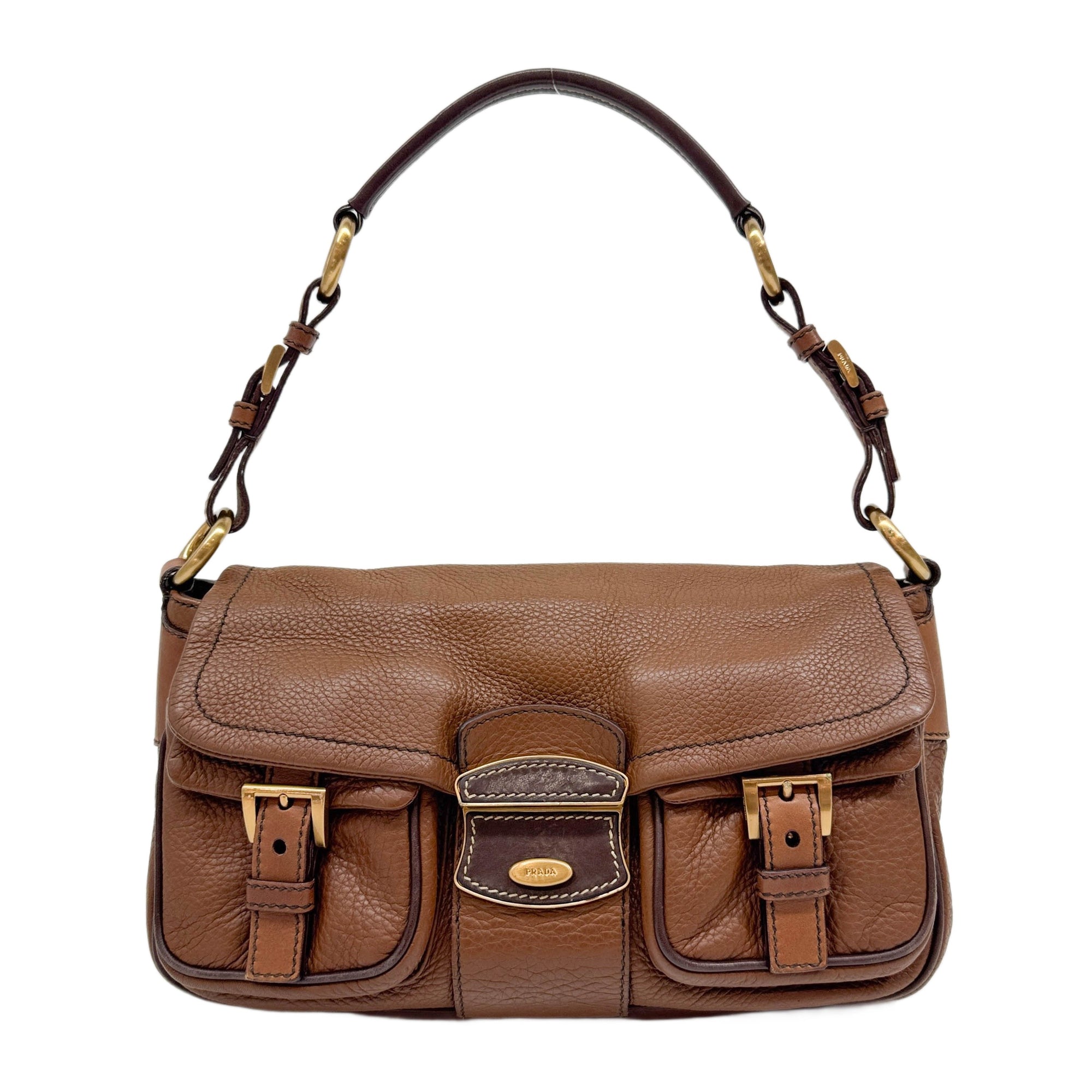 Brown Leather Shoulder Bag