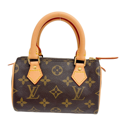 Mini Speedy Brown Monogram Hand Bag