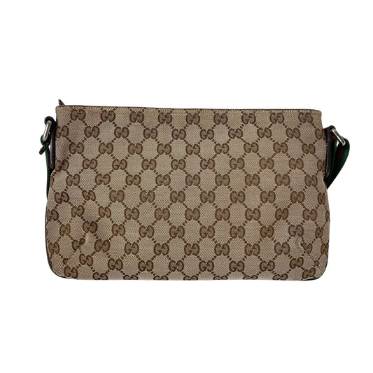 GG Beige/Brown Canvas Shoulder Bag