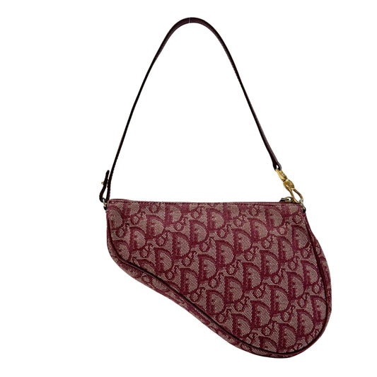 Saddle Red Trotter Canvas Shoulder Bag