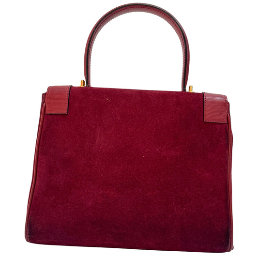 Red Suede Handbag