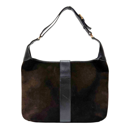 Dionysus Dark Brown Suede Hobo Bag