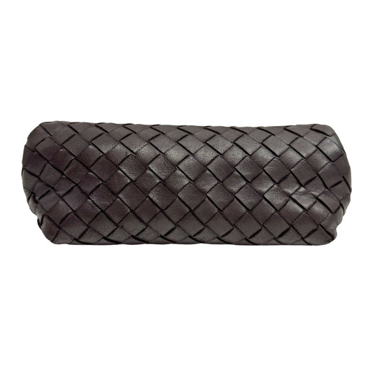 Intrecciato Brown Leather Pouch