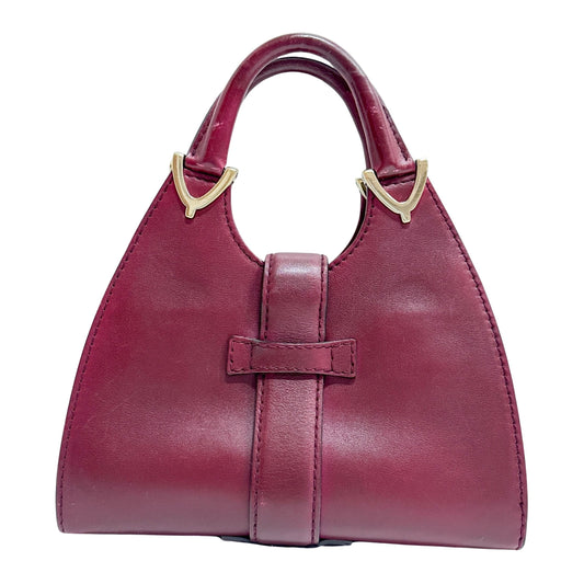 Stirrup Burgundy Leather Handbag