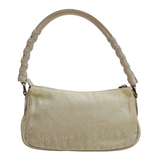 Trotter Beige Canvas Pochette Bag