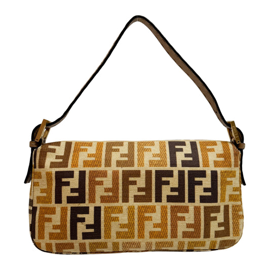 Baguette Orange Zucca Shoulder Bag