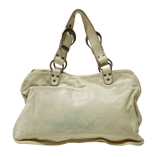 Gaucho Beige Leather Shoulder Bag