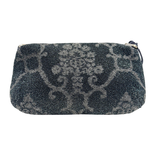 Navy Beaded Chain Shoulder Bag