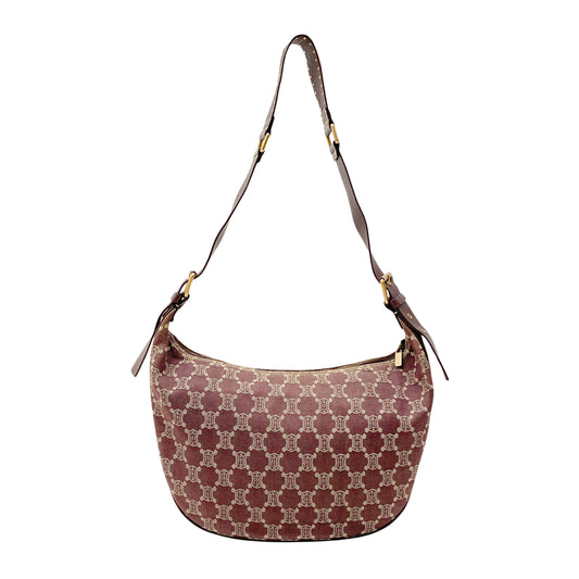 Paris Macadam Purple Denim Hobo Bag