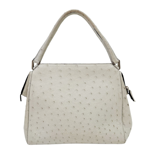 White Leather Handbag