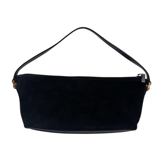 Black Suede Shoulder Bag