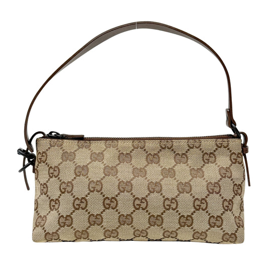 GG Brown Canvas Shoulder Bag