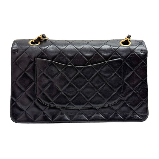 Classic Flap Black Lambskin Leather Shoulder Bag