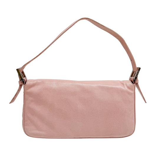 Baguette Pink Leather Shoulder Bag