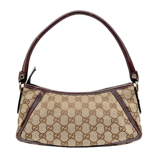 Abbey D-Ring Brown Canvas Shoulder Bag