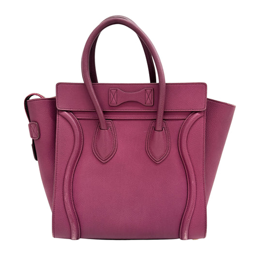 Luggage Microshopper Leather Tote Bag