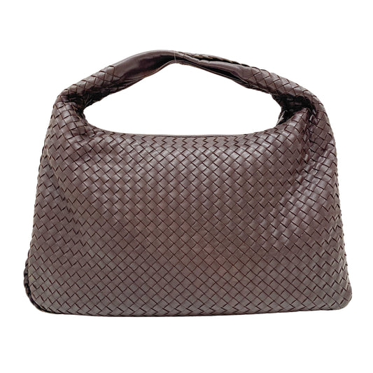 Intrecciato Brown Leather Hobo Bag