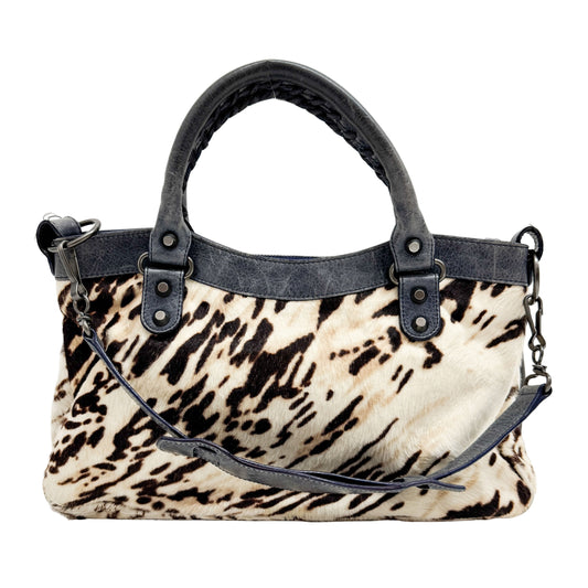 The First Multi-color Juguar Pony Hair Two Way Bag