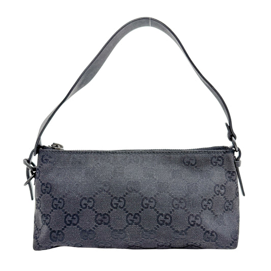 GG Canvas Black Pouch Bag