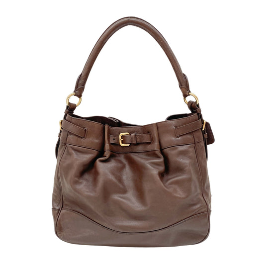 Brown Leather Shoulder Bag