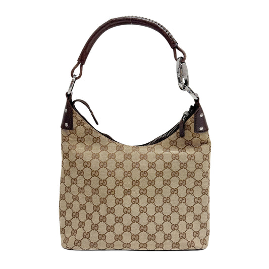 GG Canvas Brown Shoulder Bag
