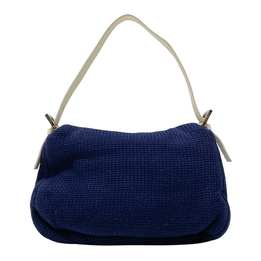 Mamma Baguette Knitted Cotton Fabric Shoulder Bag