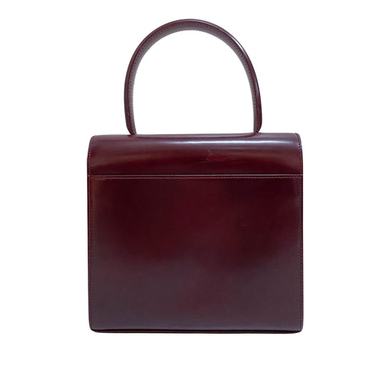 Panthère de Cartier Top Handle Leather Bag