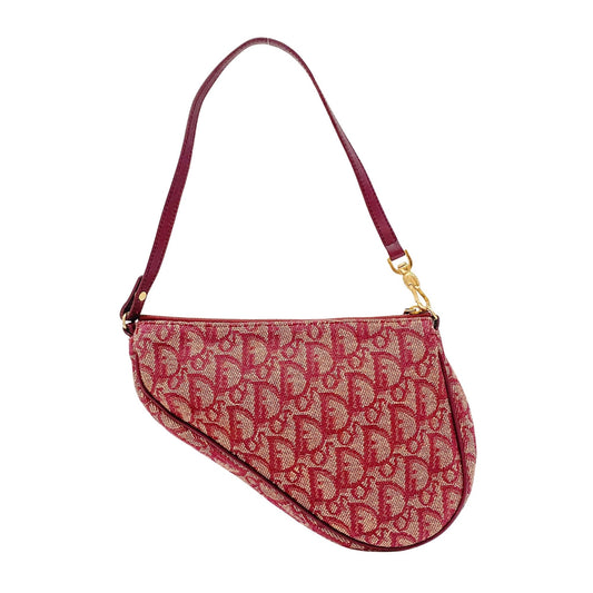 Saddle Red Trotter Canvas Shoulder Bag