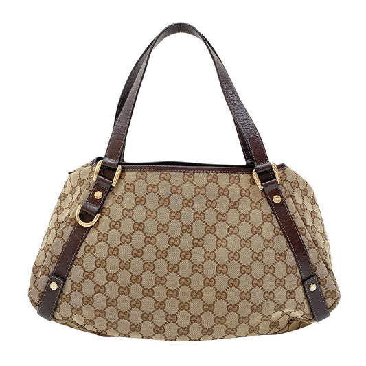 GG Canvas Abbey Brown Tote Shoulder Bag