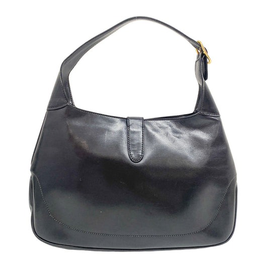 Sherry Line Black Leather Shoulder Bag