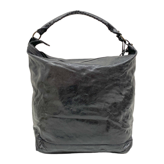 The Day Black Calfskin Leather Shoulder Bag