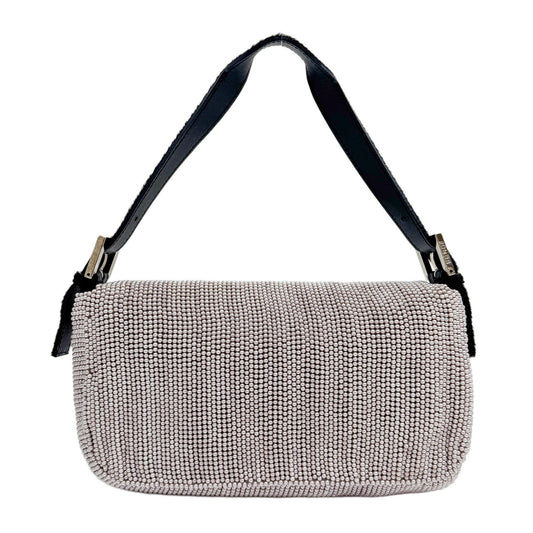 Baguette Pink Beads Shoulder Bag