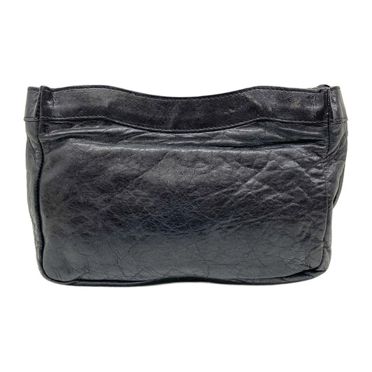 The City Pouch Black Leather Pouch Bag