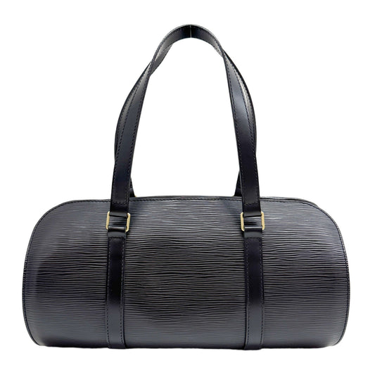 Soufflot Black Leather Shoulder Bag