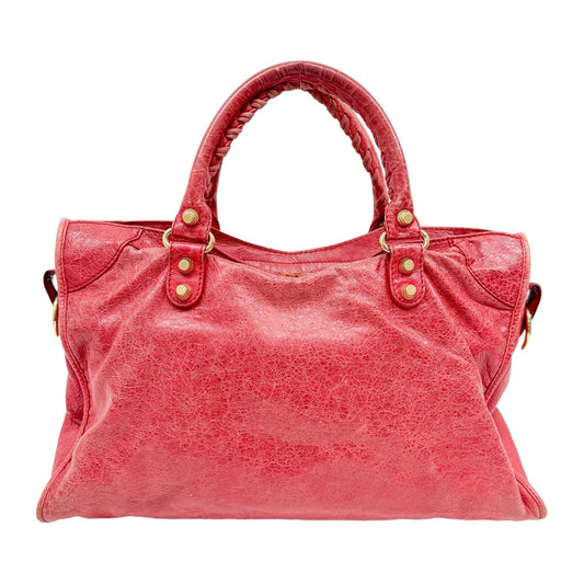 The City Red Leather Two Way Bag