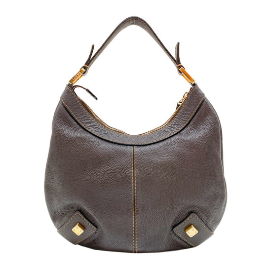 Brown Leather Hobo Bag