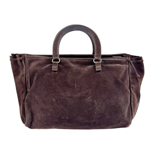 Dark Brown Suede Hand Bag
