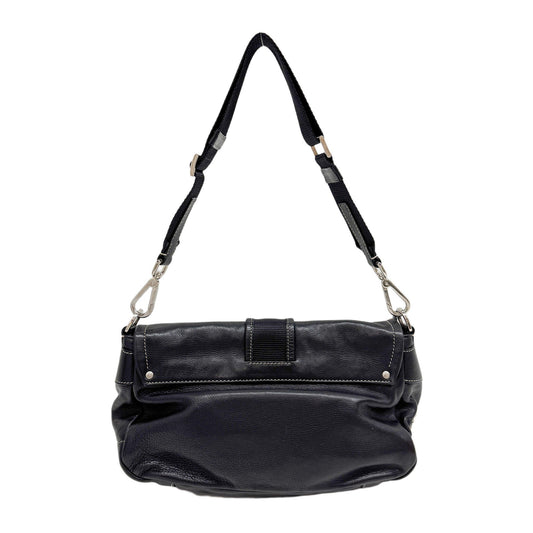 Black Leather Shoulder Bag