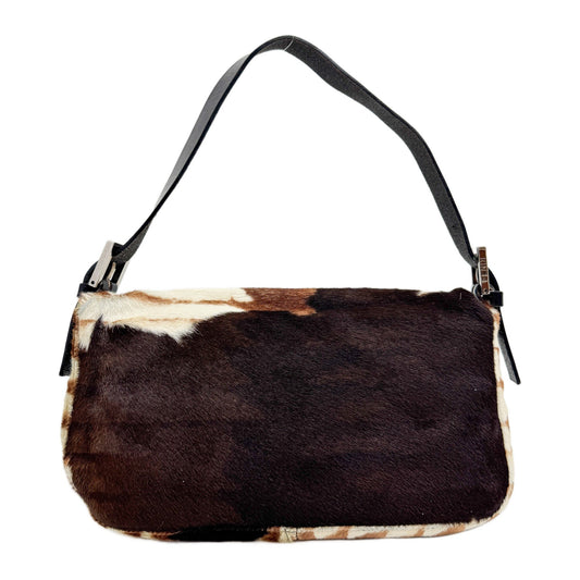 Baguette Brown Pony Hair Shoulder Bag