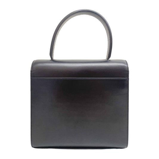 Panthere Black Calfskin Leather Two Way Bag