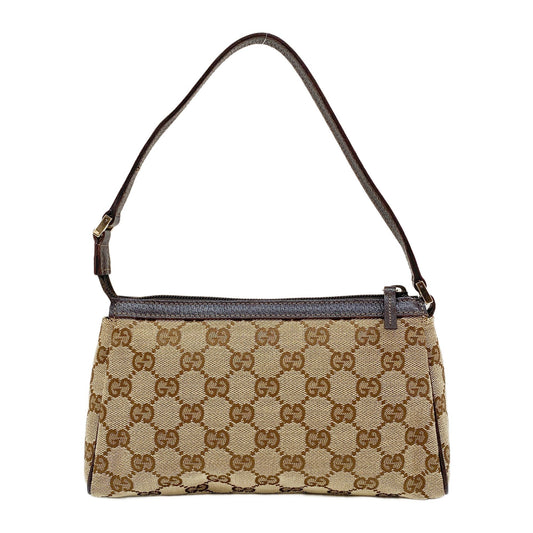 Abbey Brown GG Canvas Shoulder Bag