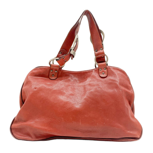 Gaucho Red Leather Shoulder Bag