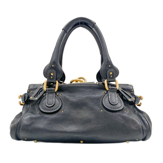 Paddington Black Leather Shoulder Bag